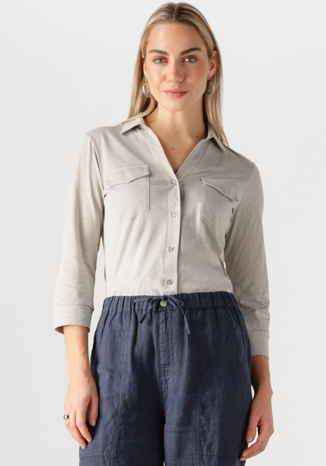 Moscow Blouse Dames 71-04-twilight-3, Maat: S, Kleur: Grijs afbeelding 1
