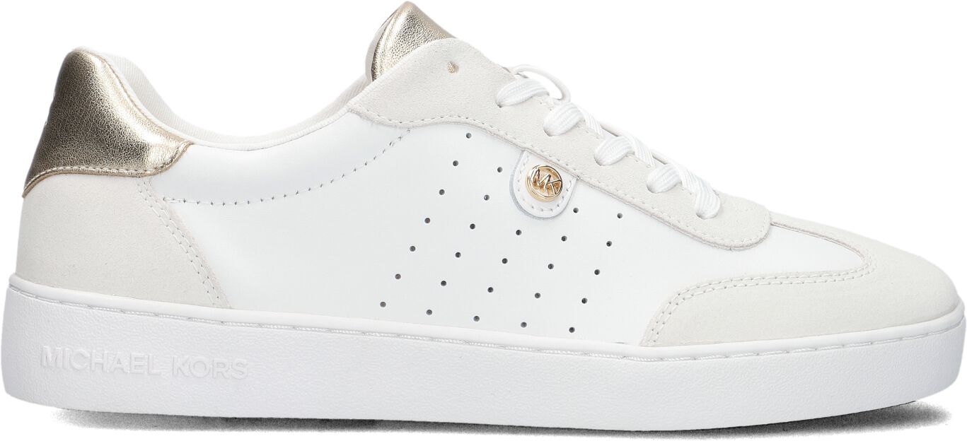 Michael Kors Lage Sneakers Dames Scotty Lace Up, Maat: 40,5, Materiaal: Leer, Kleur: Wit