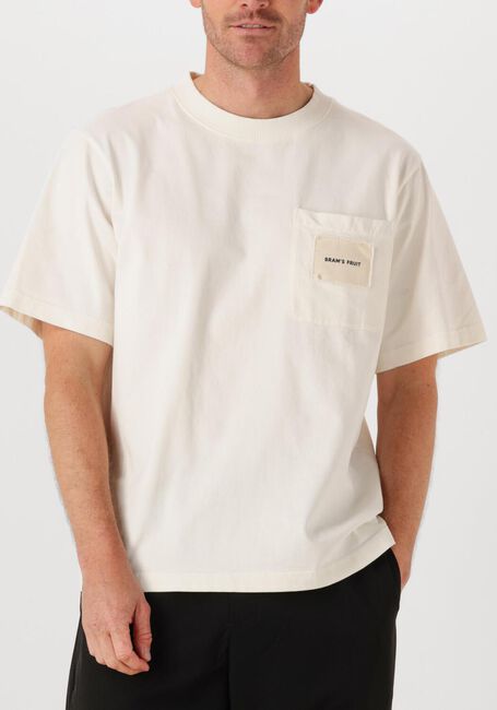 Witte BRAM'S FRUIT T-shirt CHEST POCKET TSHIRT - large