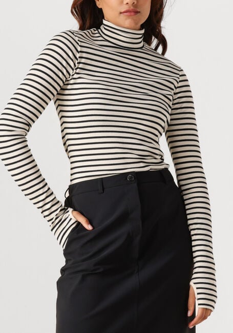 Creme PENN & INK Trui LONGSLEEVE STRIPE - large