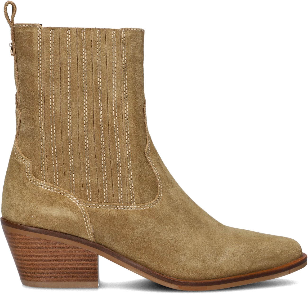 Haboob Cowboylaarzen Dames Lpmag-06hab 1, Maat: 41, Materiaal: Suède, Kleur: Beige