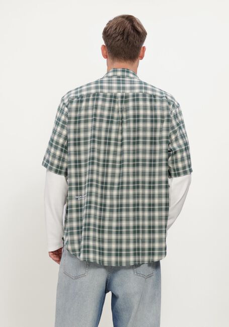 Groene NEW AMSTERDAM SURF ASSOCIATION Casual overhemd DOUBLE LAYER SHIRT - large