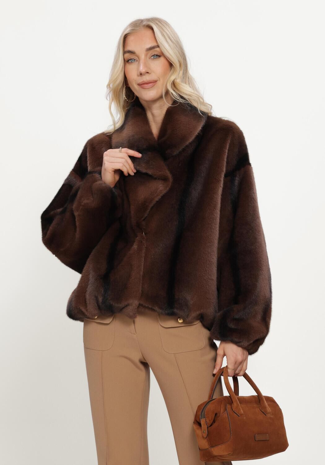 Studio Ar Studio AR Faux Fur Jas Dames Aria Faux Mink