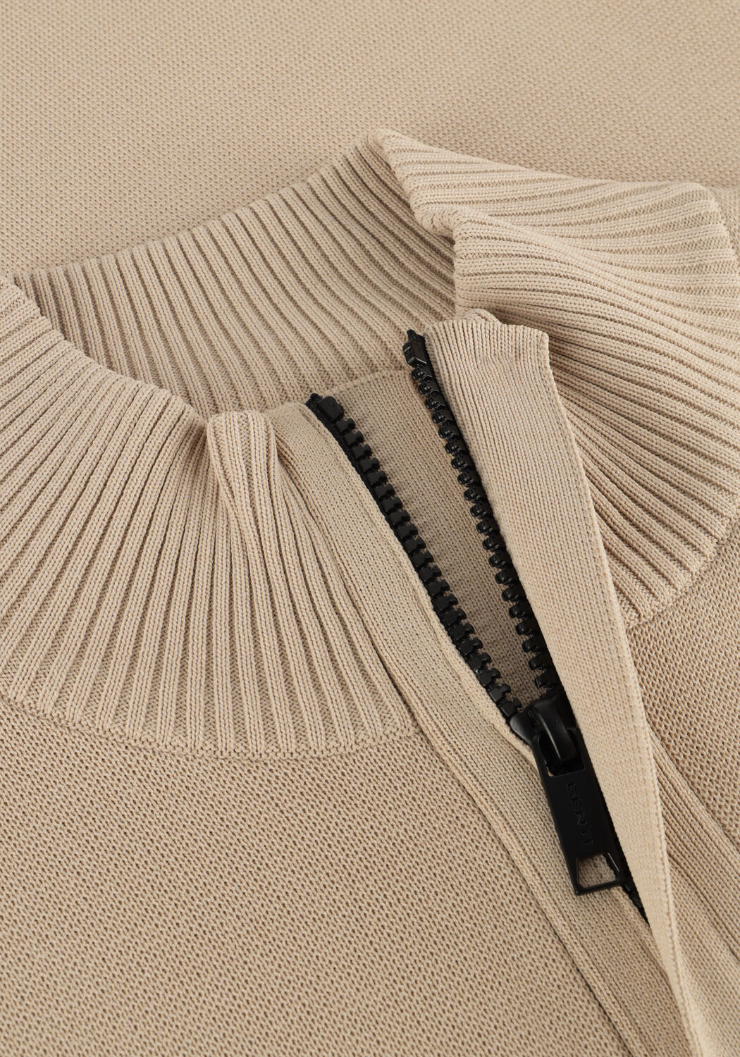 Beige GENTI Trui TURTLE ZIP - large