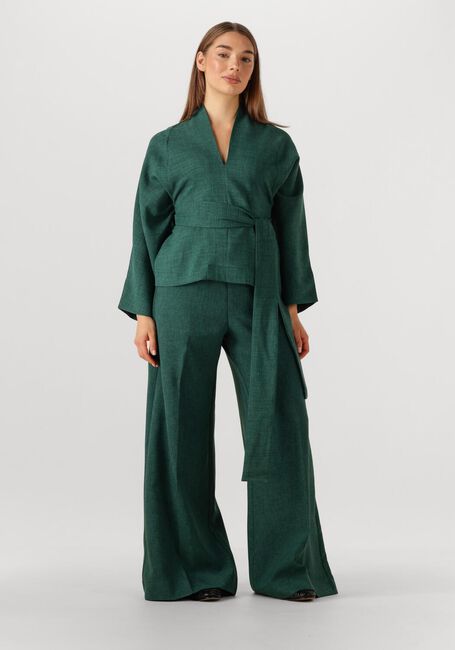 Donkergroene SEA ME HAPPY Wijde broek SUPER WOODY LUSH - large