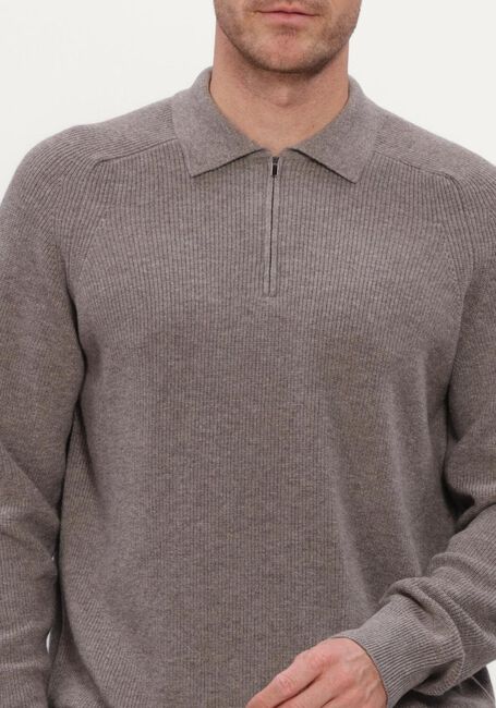 Bruine FILIPPO DE LAURENTIIS Trui POLO ZIP M/MARTELLO - large