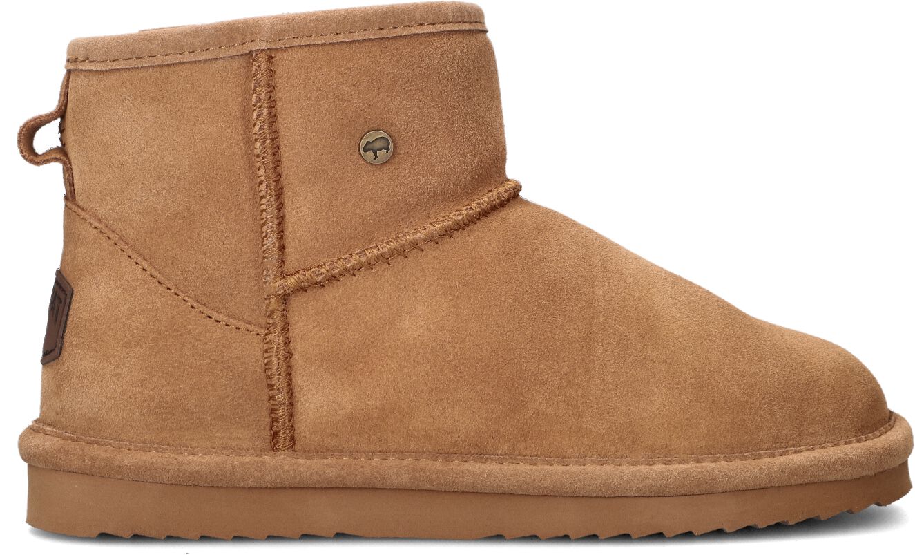 Warmbat Vachtlaarzen Dames Wallaby, Maat: 40, Materiaal: Suède, Kleur: Cognac