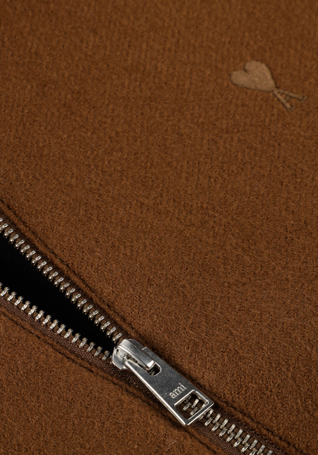 Bruine AMI PARIS Jack ADC ZIPPED JACKET - large