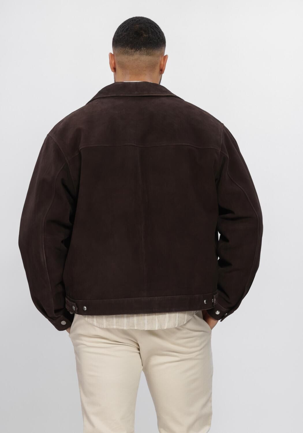 Zand NN.07 Leren jas PETRUS SUEDE 80030 - large