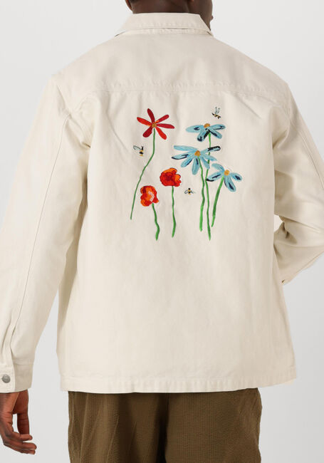 Gebroken wit FORÉT Overshirts ROWAN EMBROIDERY CANVAS OVERSHIRT - large
