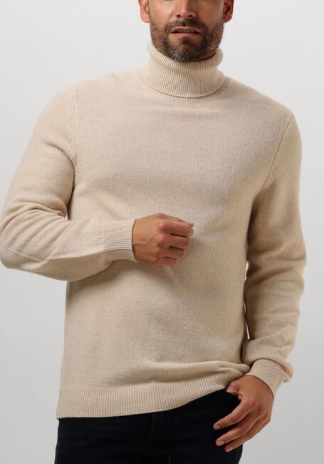 Beige PROFUOMO Coltrui PULLOVER ROLL NECK - large