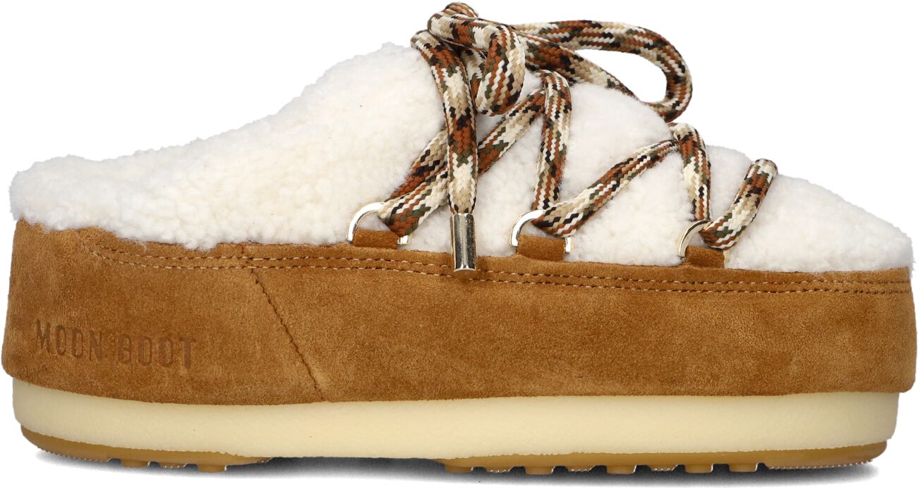 Moon Boot Vachtlaarzen Dames Mule Shearling, Maat: 37/38, Materiaal: Suède, Kleur: Cognac