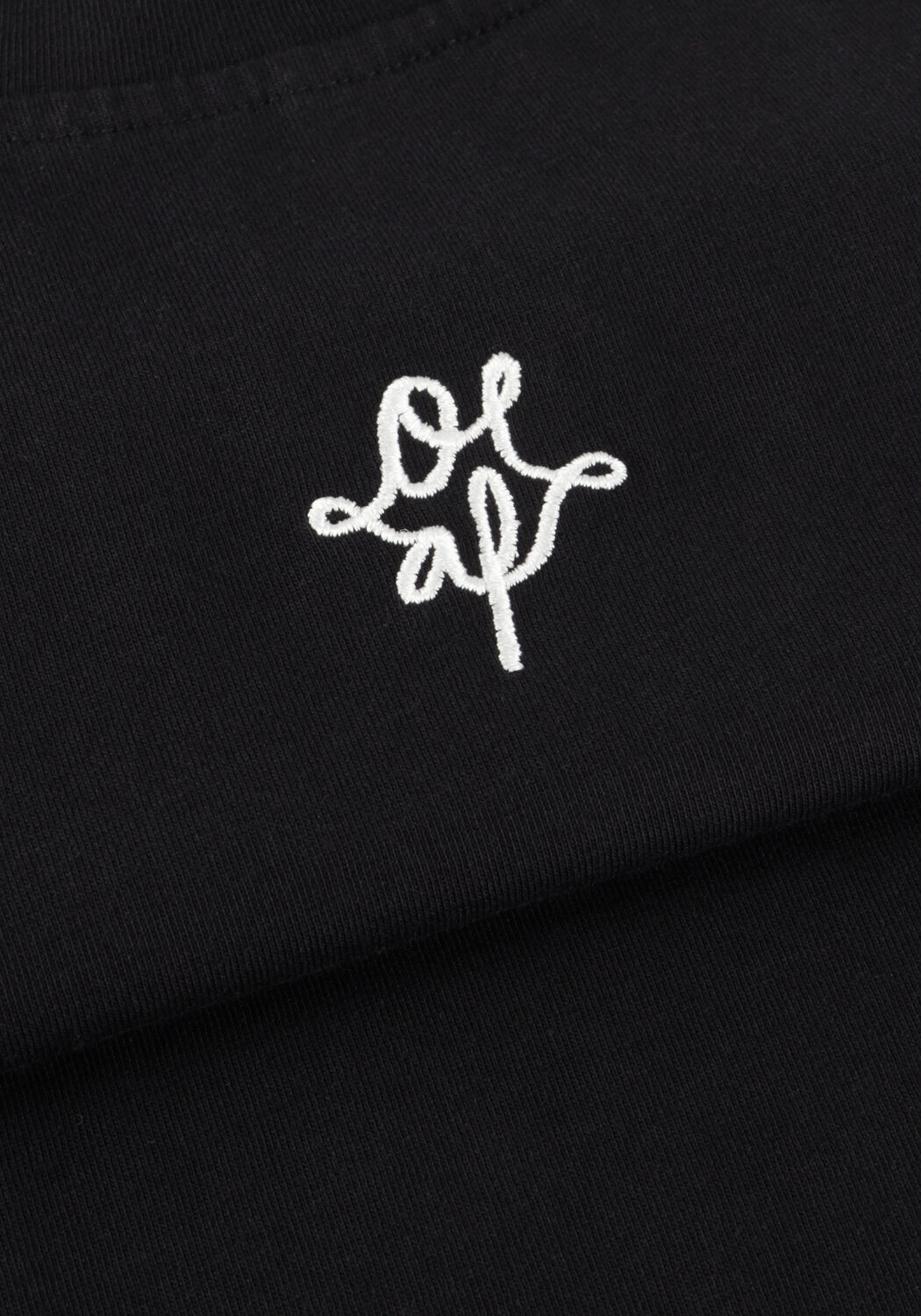 Zwarte OLAF HUSSEIN T-shirt WMN MONOGRAM REGULAR TEE - large