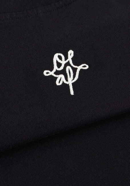 Zwarte OLAF HUSSEIN T-shirt WMN MONOGRAM REGULAR TEE - large