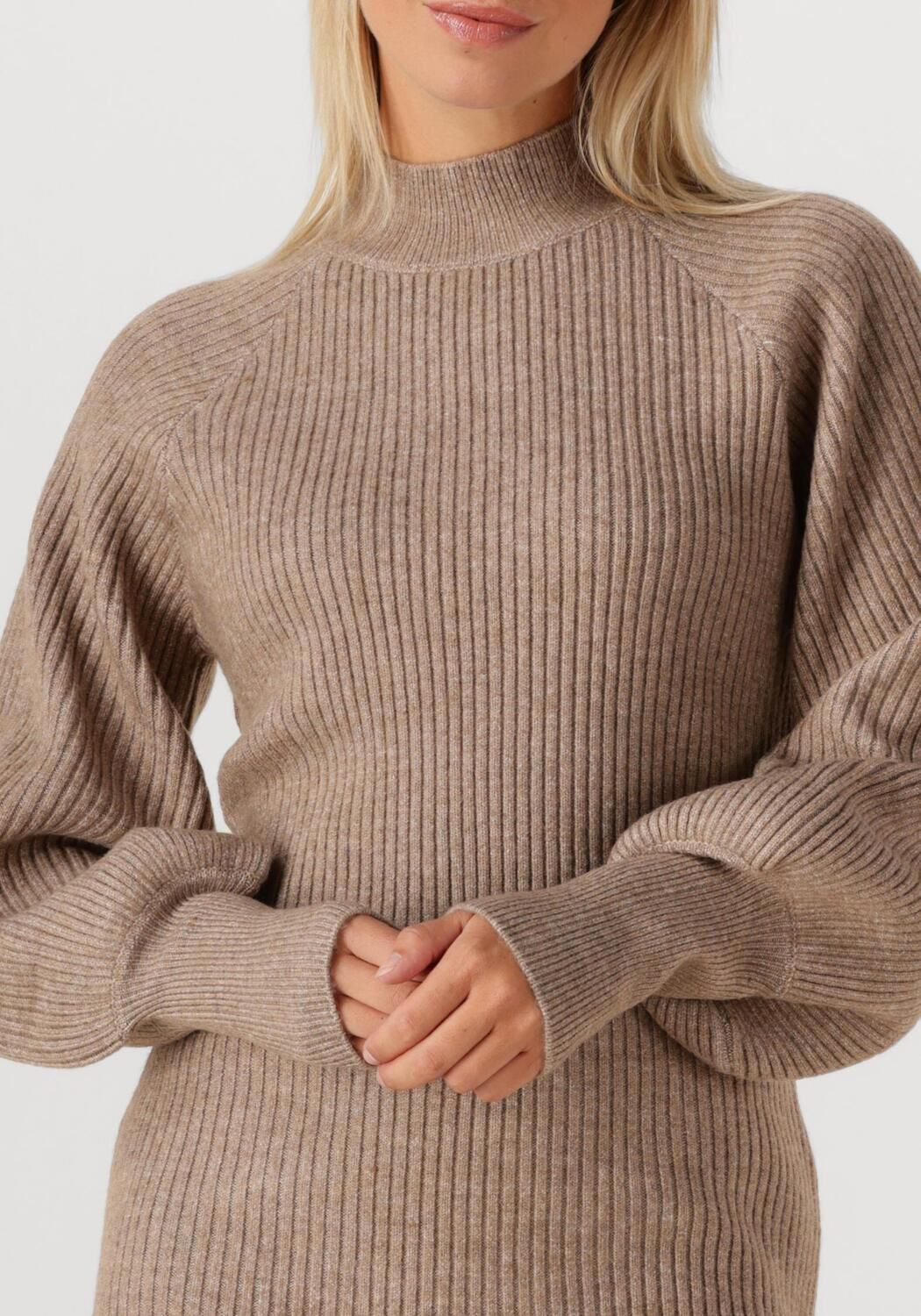 Taupe IBANA Mini jurk KYRA - large