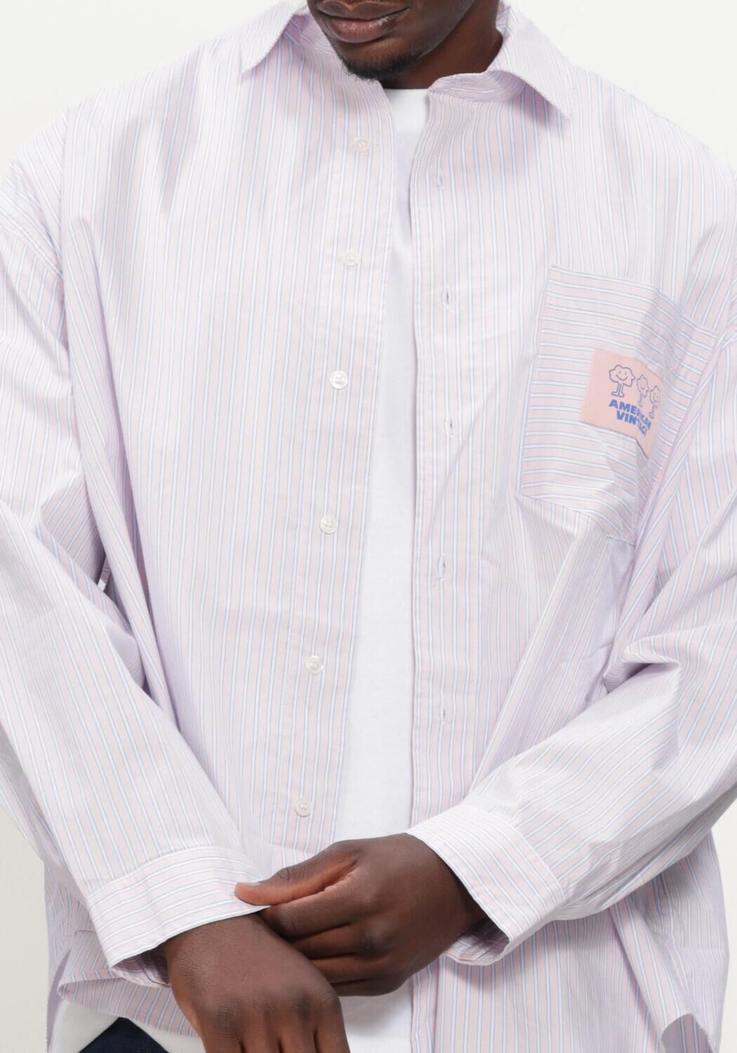 Paarse AMERICAN VINTAGE Overshirt SOABIRD - large