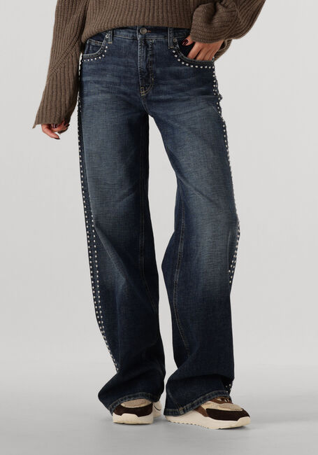 Donkerblauwe CAMBIO Wide jeans AIMEE - large