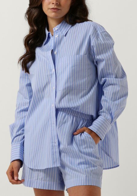 Lichtblauwe SECOND FEMALE Blouses AMALE SHIRT - large