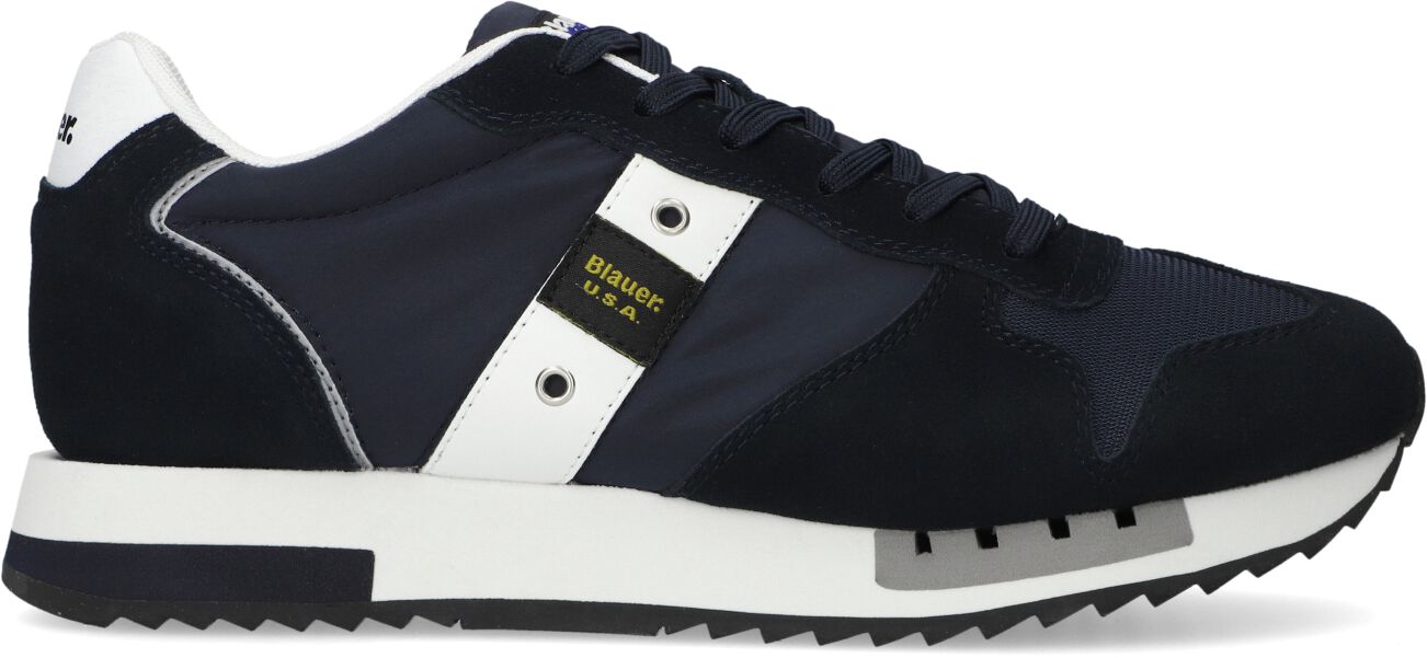 Blauer Lage Sneakers Heren Queen01, Maat: 42, Materiaal: Textiel, Kleur: Blauw afbeelding