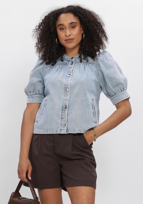 Lichtblauwe CO'COUTURE Blouses ASJACC DENIM BLOUSE - large