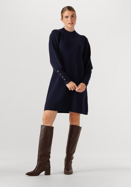 Donkerblauwe JANICE Midi jurk CLAY - large