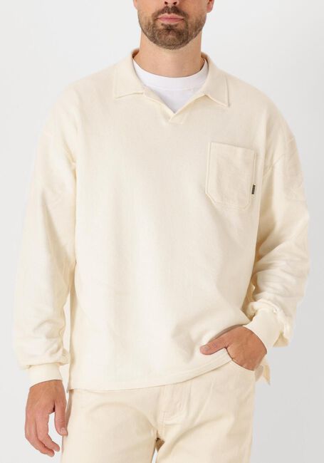 Ecru WOODBIRD Sweater WBLYCH TERRY POLO - large