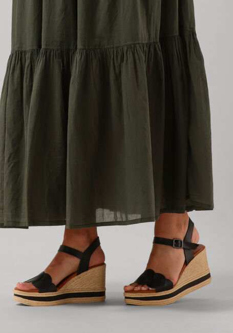 zwarte stefano lauran sandalen led koord sandaal sleehak