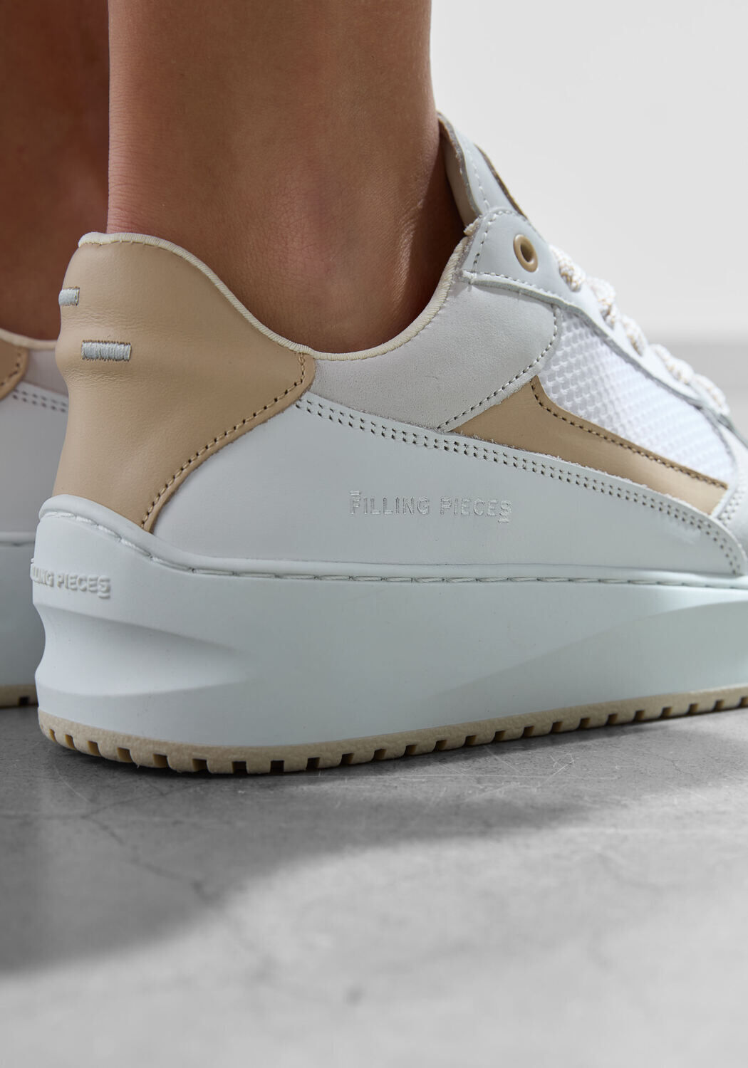 Witte FILLING PIECES Lage sneakers AVENUE MIX - large