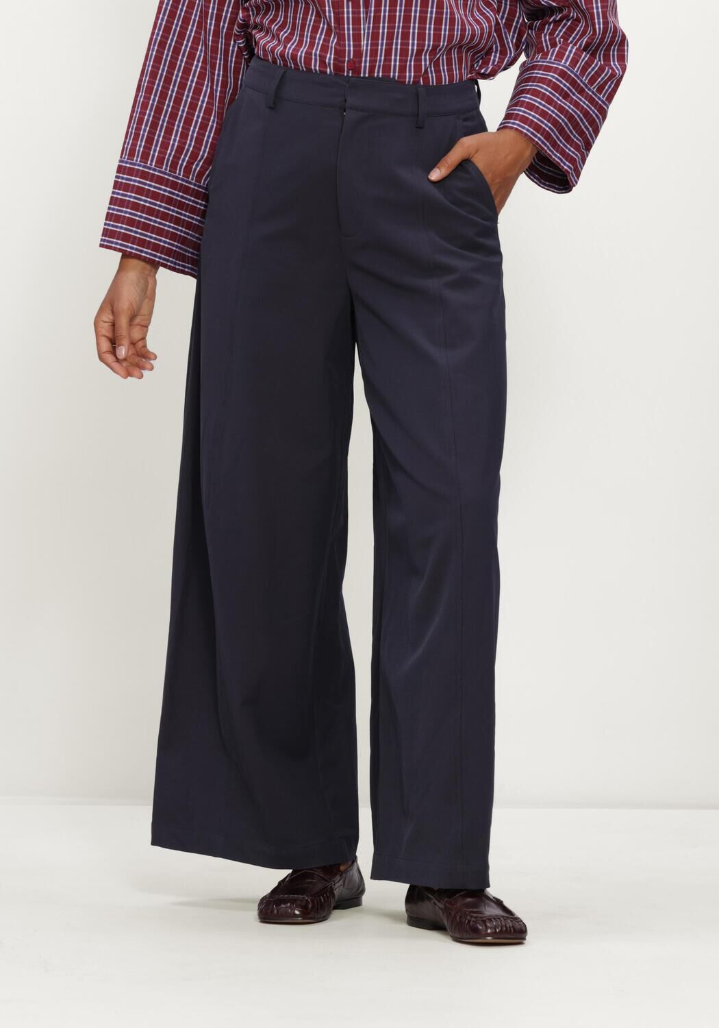 Blauwe CO'COUTURE Broeken 41147 DEMICC BARREL PANT - large