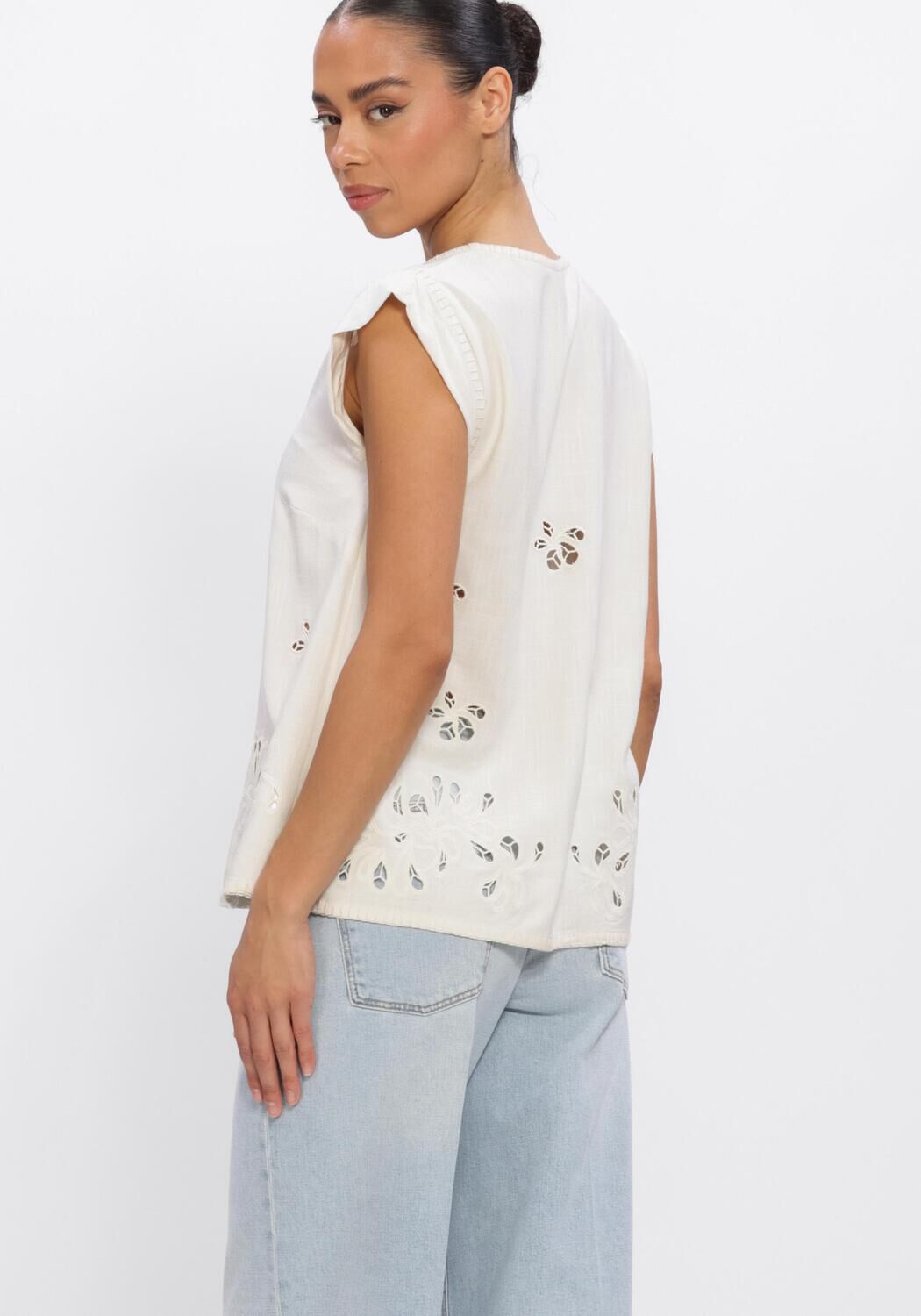 Witte MARC CAIN COLLECTION Tops & T-shirts AC 61.14 W73 - large