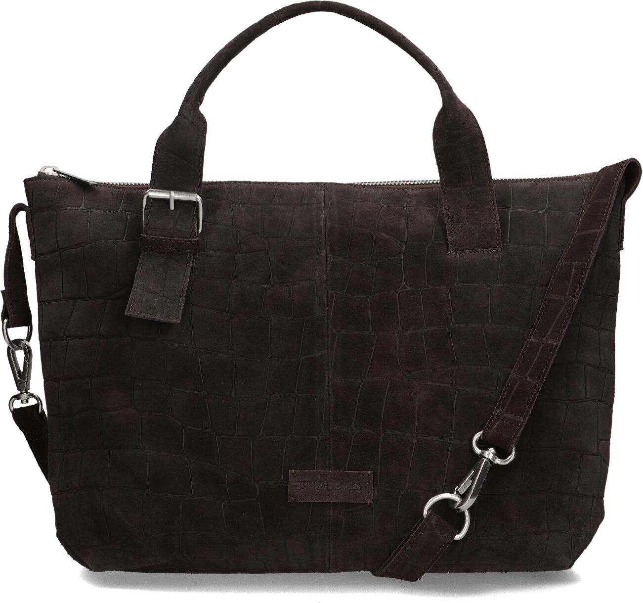 Shabbies Laptoptas
Dames Essie Laptop Handbag, Materiaal: Suède, Kleur: Bruin afbeelding 1