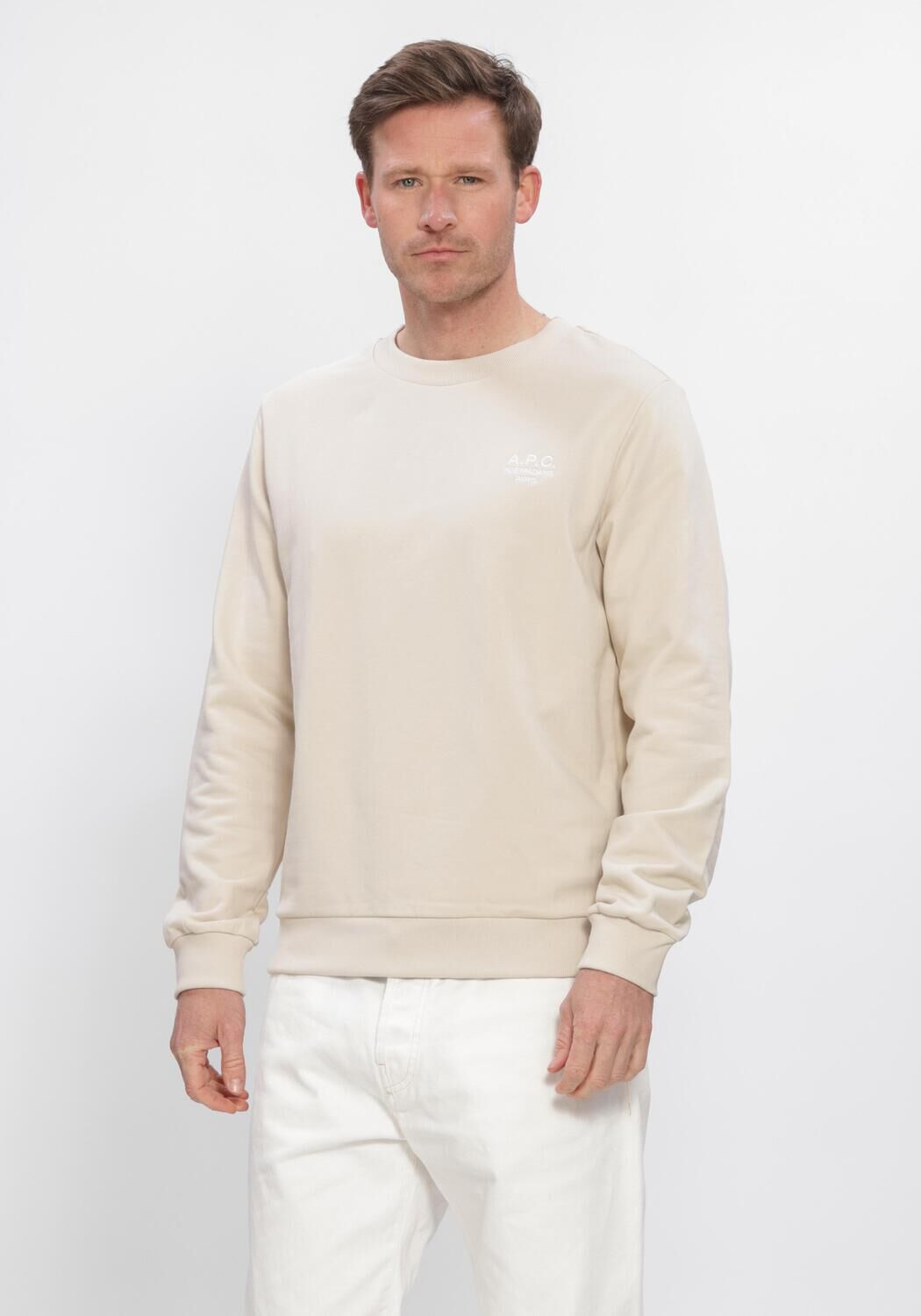 Beige APC Sweater SWEAT STANDARD RUE MADAME - large