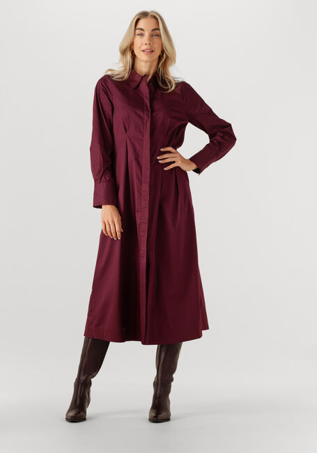 Bordeaux CO'COUTURE Midi jurk POPPY SHIRT LONG DRESS - large