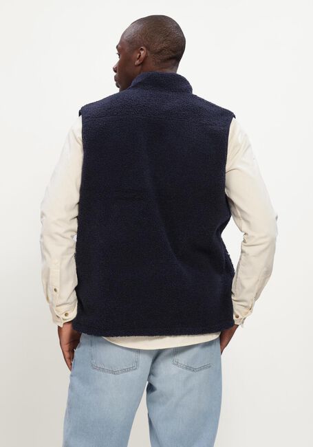 Donkerblauwe LES DEUX Vest PATCH TEDDY VEST - large
