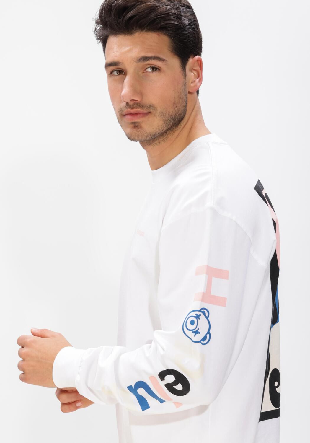 Witte HOPEIUM T-shirt PROTE T YOUR PEACE TEE L/S - large