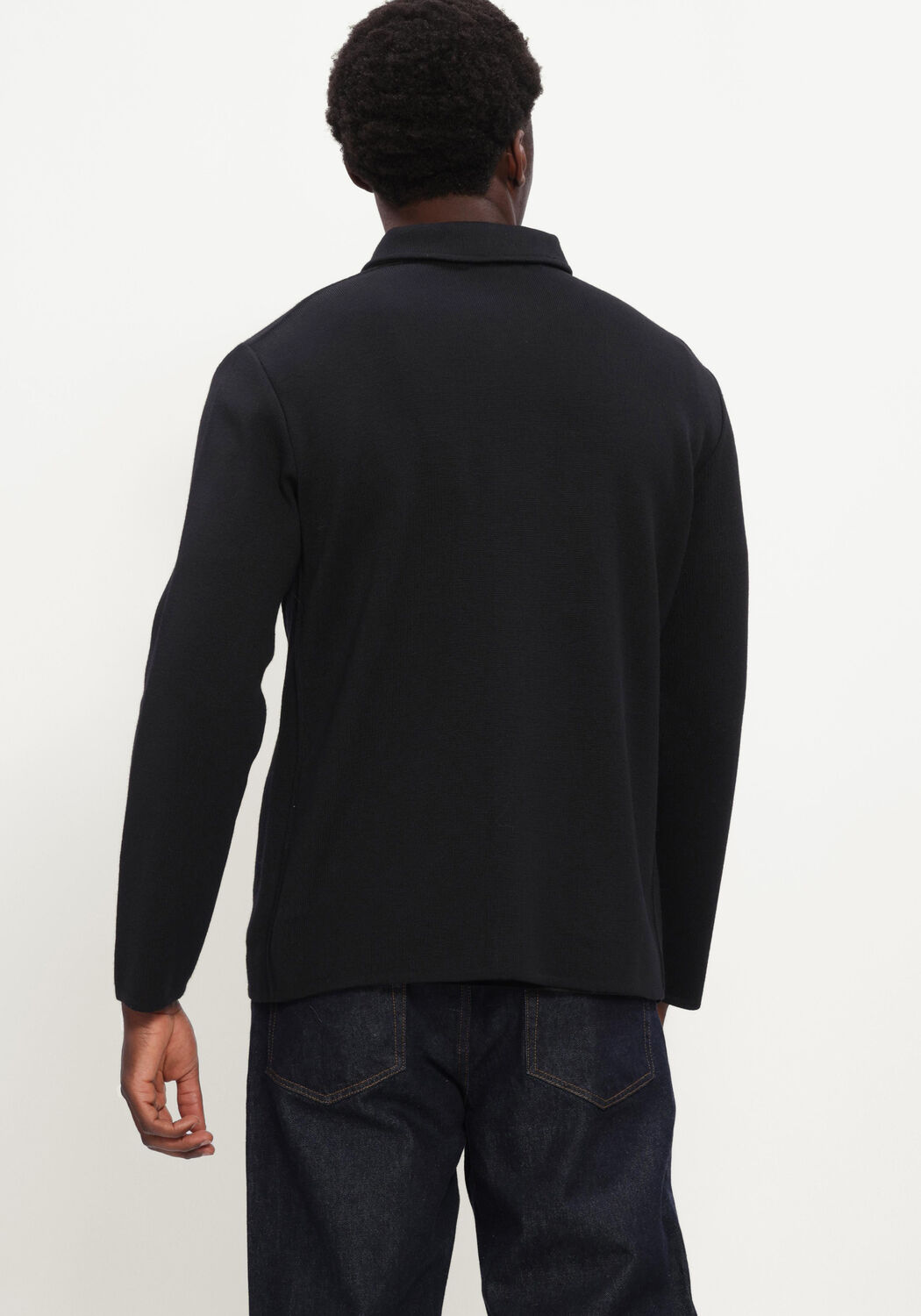 Zwarte LARDINI Overshirt GIACCA MAGLIA UOMO - large