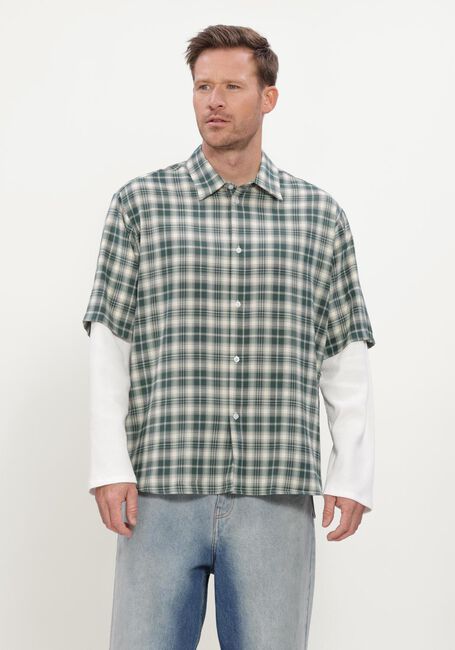Groene NEW AMSTERDAM SURF ASSOCIATION Casual overhemd DOUBLE LAYER SHIRT - large