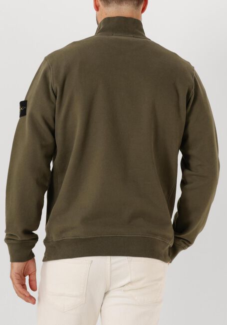 Olijf STONE ISLAND Trui LS POLO - large
