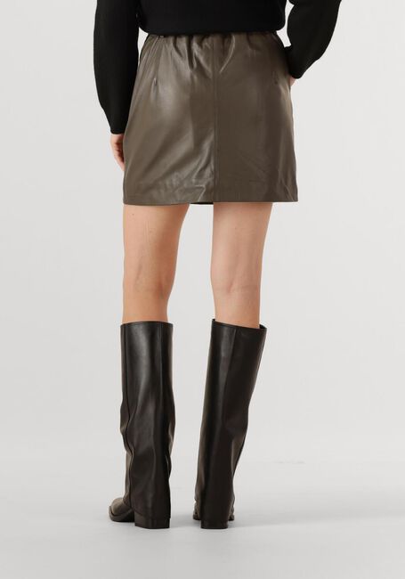 Bruine STUDIO AR Minirok LAIN SHEEP SOFT WAXED - large