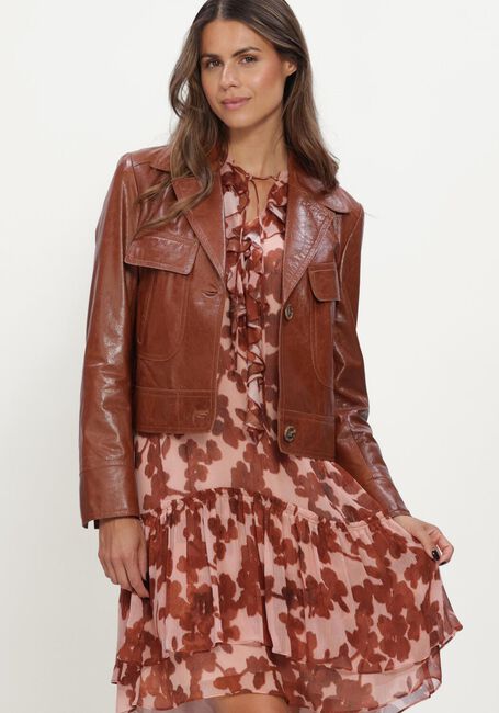 Cognac LUISA CERANO Leren jas LAMMNAPPA-LEDERJACKE - large