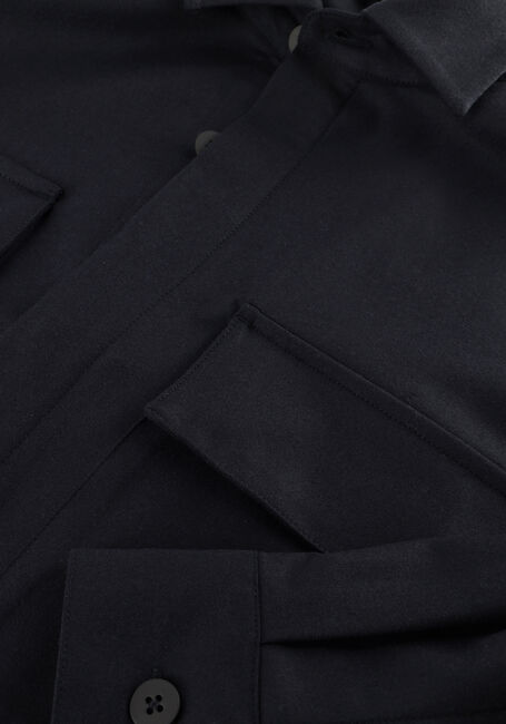 Donkerblauwe WAHTS Overshirt EWEN STRETCH WOOL - large