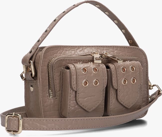 Taupe NÚNOO Schoudertas HELENA EYELET Taupe NÚNOO Schoudertas HELENA EYELET - large
