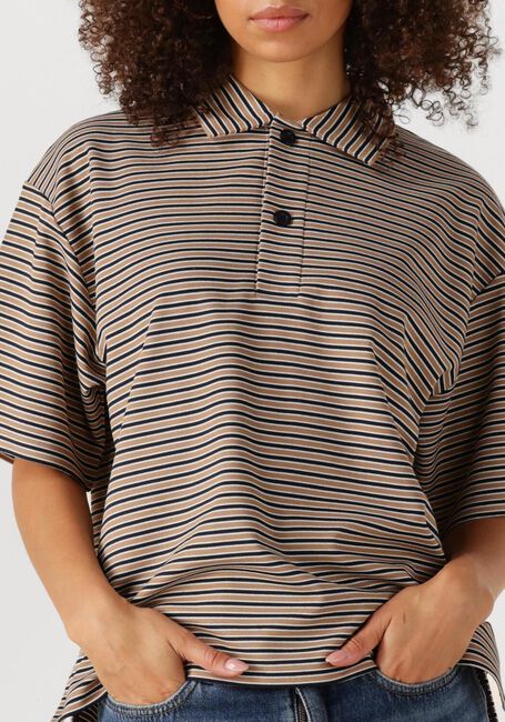 Bruine SECOND FEMALE T-shirt NORMAN SS POLO - large