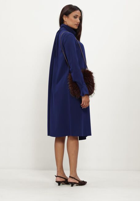 Donkerblauwe DOROTHEE SCHUMACHER Midi jurk STATEMENT DRAPE DRESS - large