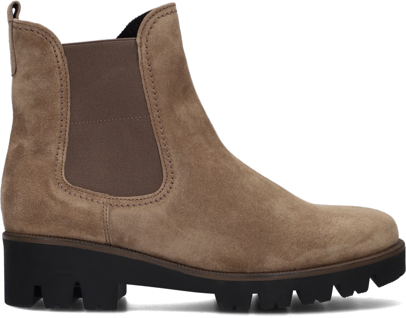 Gabor Chelsea Boots Dames 771.1, Maat: 42,5, Materiaal: Suèdelook, Kleur: Cognac