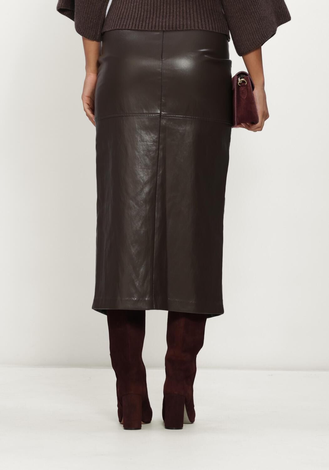 Bruine CO'COUTURE Midirok GITTCC ASYM FLOOR SKIRT - large