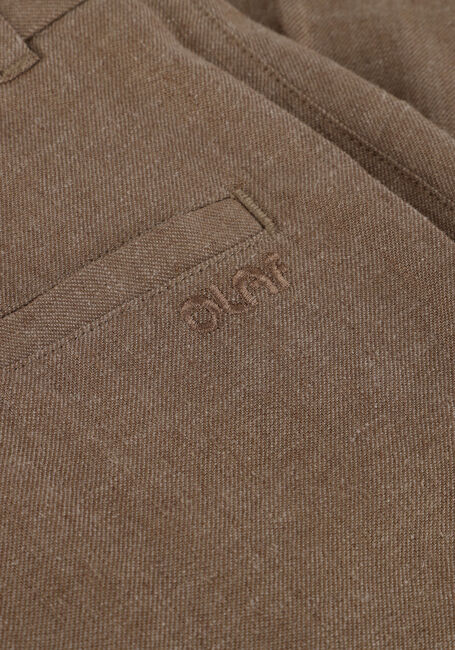 Bruine OLAF HUSSEIN Korte broek LINEN TAILORED SHORTS - large