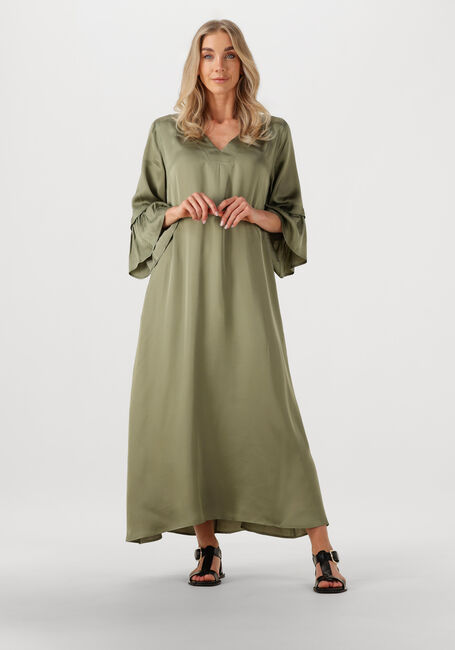 Olijf NEMA Maxi jurk N141 - large