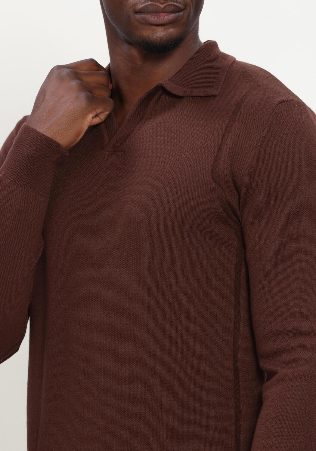 Bruine JACOB COHEN Polo POLO M/L PUNTO RISO LANA - large