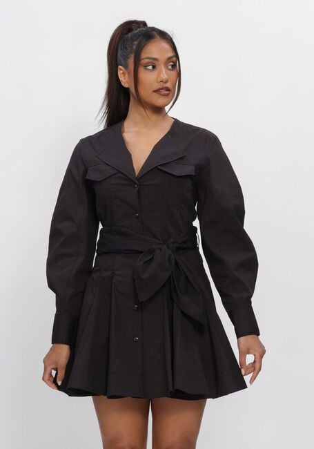 Zwarte GANNI Mini jurk MINI SHIRT DRESS - large